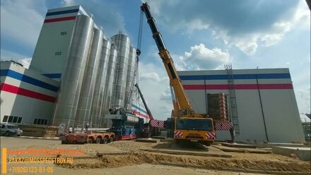 🏗Подъём станка с трала - Пример работы крана Libeherr LTM 1350