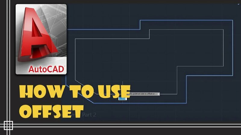 Autocad 2020 - How to use Offset (4 examples in 4 minutes) - Смотреть ...