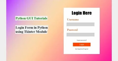 #how to create #login form in #python || login form in python using # ...