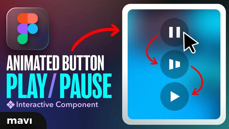 Create a Play / Pause Button That Changes Shapes in Figma - Смотреть ...