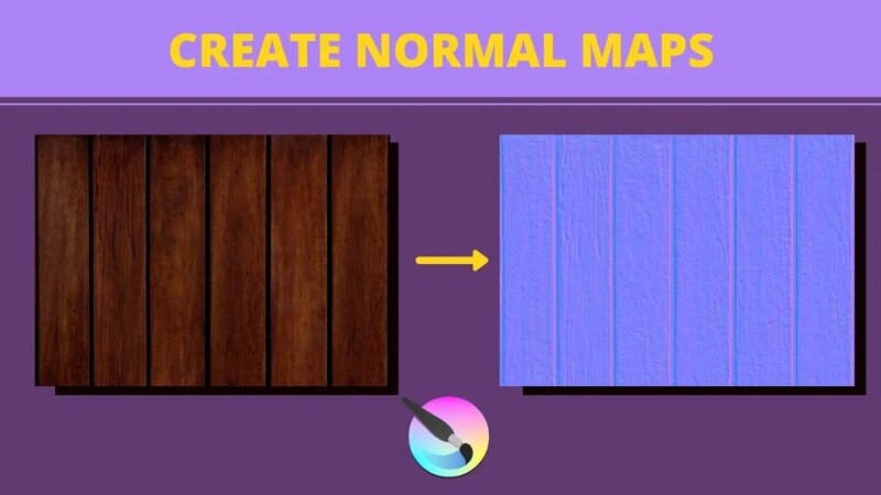 How To Make A Normal Map Out Of A Diffuse Map Using Krita - Смотреть ...