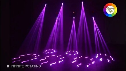 Световая голова Led Beam 100w с 8-ми гранной призмой