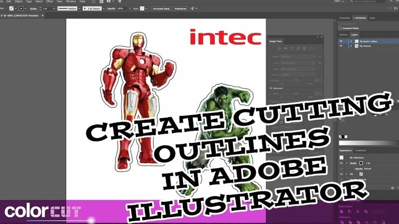 Creating Cutlines for PNG Images in Adobe Illustrator - Смотреть онлайн ...