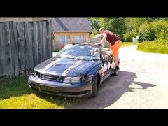 SAAB 9-5 / За рулём кабриолета, 2 часть.  СААБ 9-5
