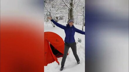Зимний поход на Чатыр-Даг, поляна Саурган
