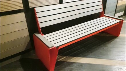 СКАМЬЯ ИЗ МЕТАЛЛА И ДПК DECKLAND