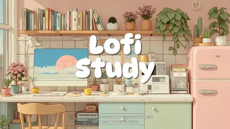 Cozy Lofi Study Music ~ Pastel Vibes & Chill Beats for Deep Focus ...