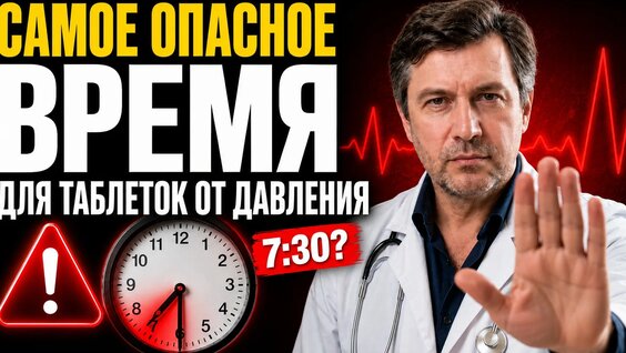 Самое опасное время суток для таблеток от давления — Видео от Здоровье и долголетие | Го...