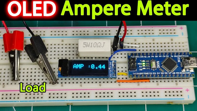 How To Make Arduino Based Ampere Meter With Arduino and OLED 0.91