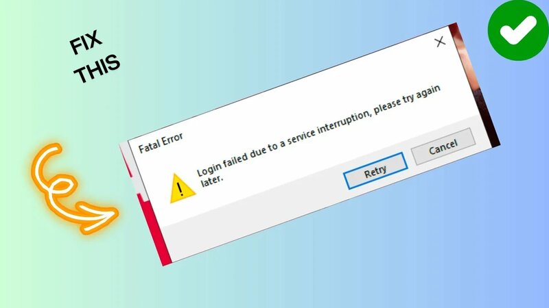 How to Fix "Fatal Error Login failed due to a service interruption" in ...