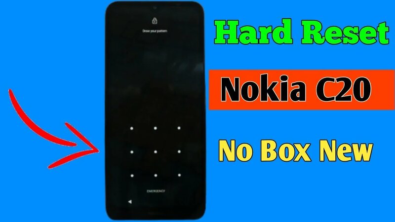 Hard Reset Nokia C20 Ta-1352 Without Box/Remove Pin Pattern Password ...