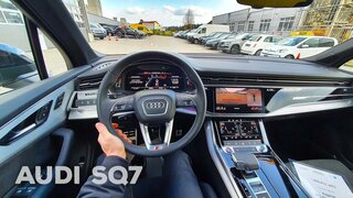 New Audi SQ7 2021 Test Drive Review POV