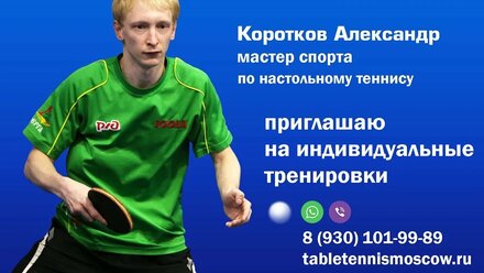 Настольный теннис. Хорошие розыгрыши. Александр Коротков