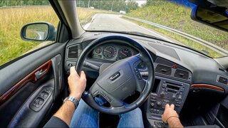 2000 Volvo V70 [2.4 T 200hp] |0-100| POV Test Drive #1351 Joe Black