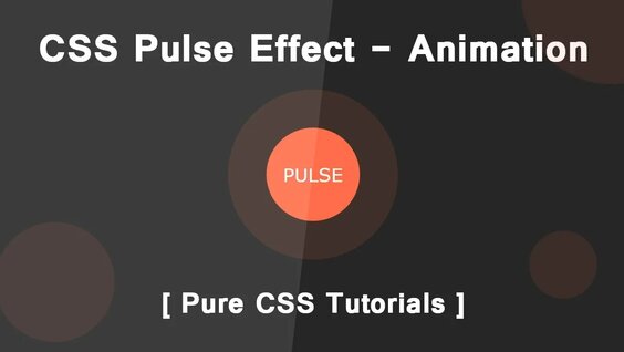 Pulse Effect With CSS3 Animation 
