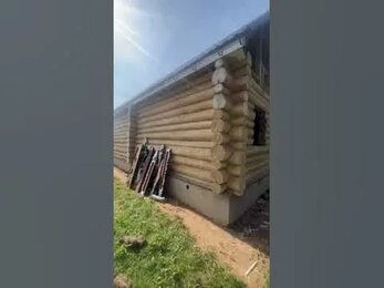 Заканчиваем очистку дома внутри и снаружи после пожара /ПЕСКОСТРУЙ-ДМ