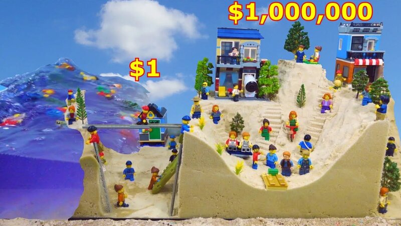 LEGO Tsunami Dam Breach Experiments - Wave Machine And Flood Disasters ...