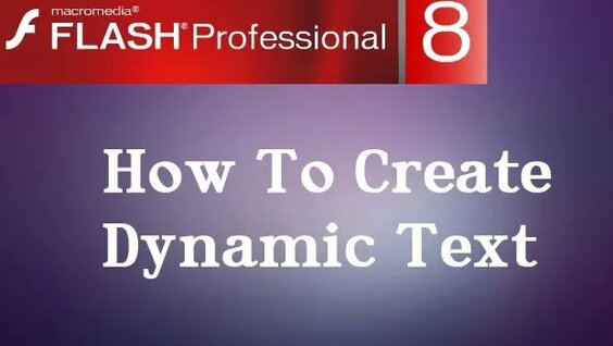 How To Create Dynamic Text In Macromedia Flash 8 Pro - Смотреть онлайн ...
