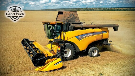 НОВЫЙ КОМБАЙН В ХОЗЯЙСТВЕ! NEW HOLLAND CX6.90 в деле! Обзор! Уборка урожая 2022! — Видео от LandTech