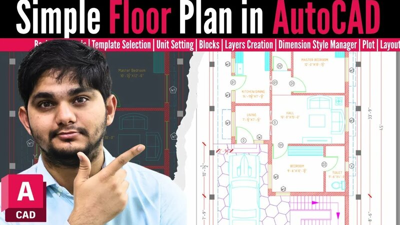 Learn AutoCAD Floor Plan Design from Scratch | Beginner’s Full Guide ...