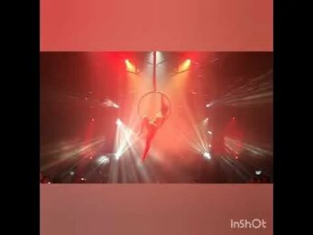 Aerial acrobatic girl