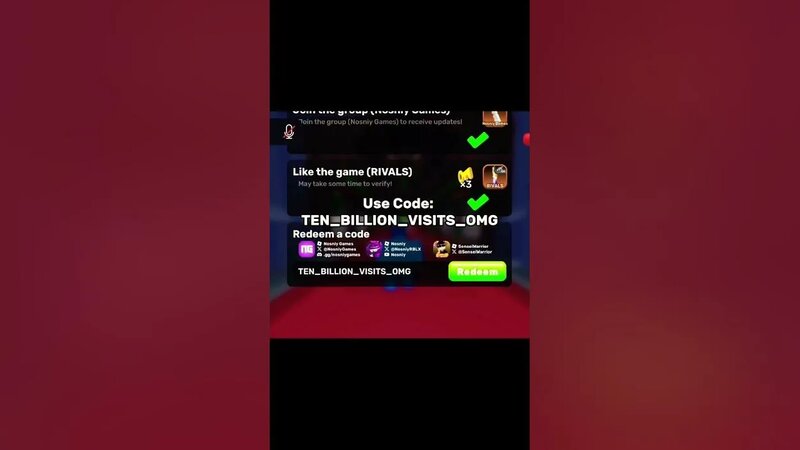 How to Get the New 10B Visits Skin in Rivals! #roblox #rivals # ...