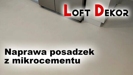 Naprawa posadzek z mikrocementu