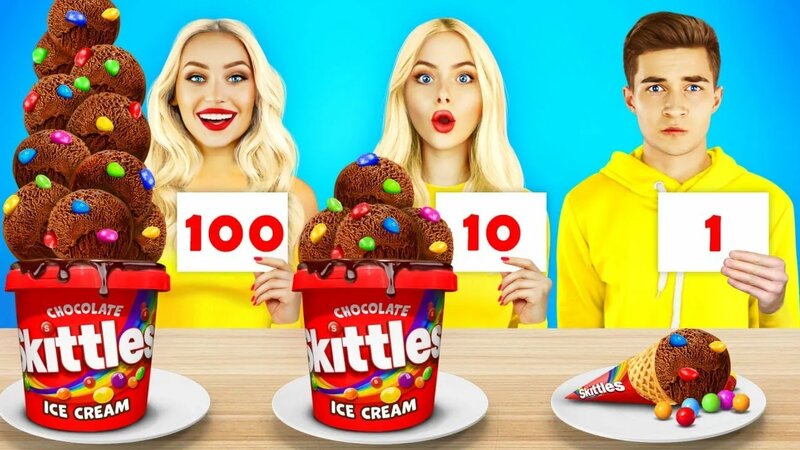 100 Layers of Food Challenge | Eating Only Chocolate for 24 Hours by ...