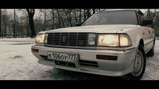 Toyota Crown Uzs131.  Рама.  Пневма.  V8.  Классика JDM на 1UZ-FE