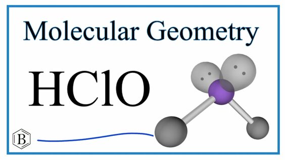 HClO (Hypochlorous acid) Molecular Geometry, Bond Angles - Смотреть ...