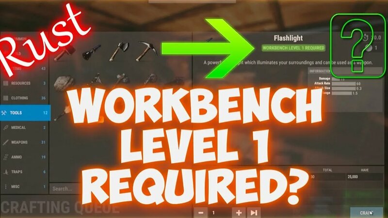 Rust - workbench level 1 required? Инструкция что делать - Смотреть ...