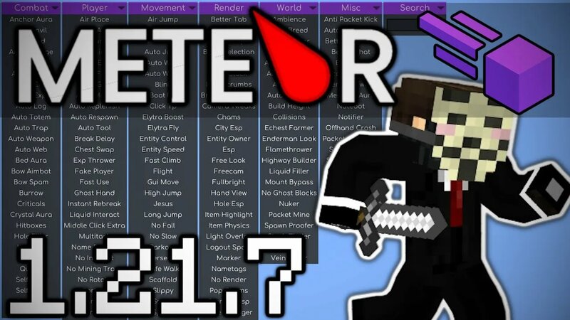 Download: Meteor Hack Client - FREE - Minecraft 1.21.7 - Смотреть ...