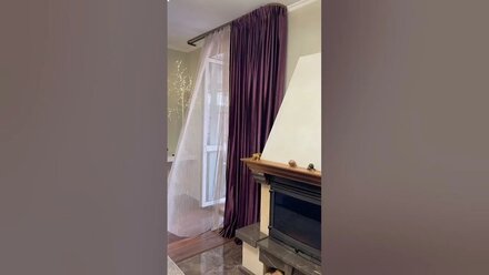 Бархатные шторы с нюансной отделкой 🙌 #тюль #homedecor #curtains