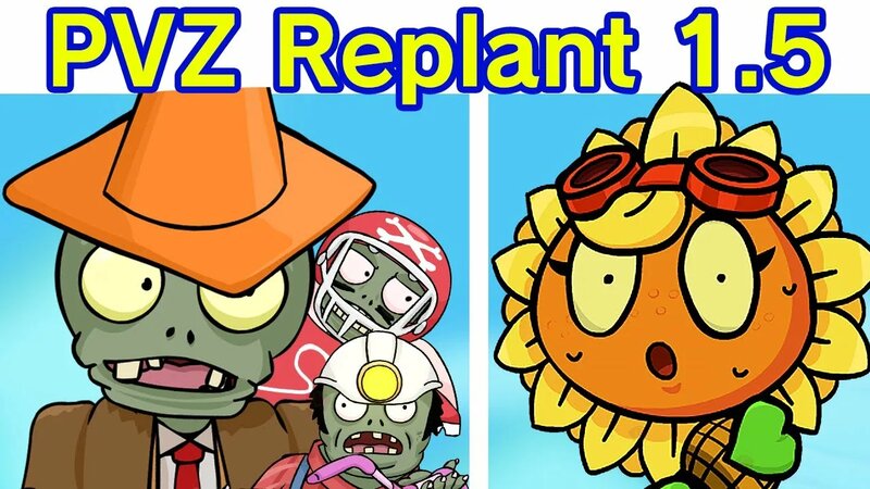 Friday Night Funkin' VS Plants vs Zombies Replanted 1.5 FULL WEEK 1 ...