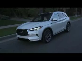 Infiniti QX50 White Driving B Roll City