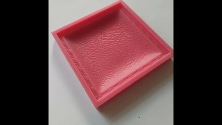Силиконовая форма ZIKAM "CERAMIC" для литья объемной плитки под керамику с кожаной фактурой из гипса