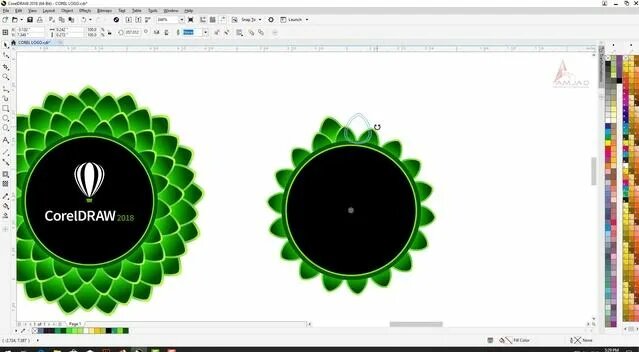 How to Create CorelDRAW 2019 Logo in Corel Draw 2019 tutorial by, Amjad ...