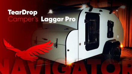 Видео обзор туристического прицепа кемпера капля Навигатор | Teardrop camper trailer Navigator