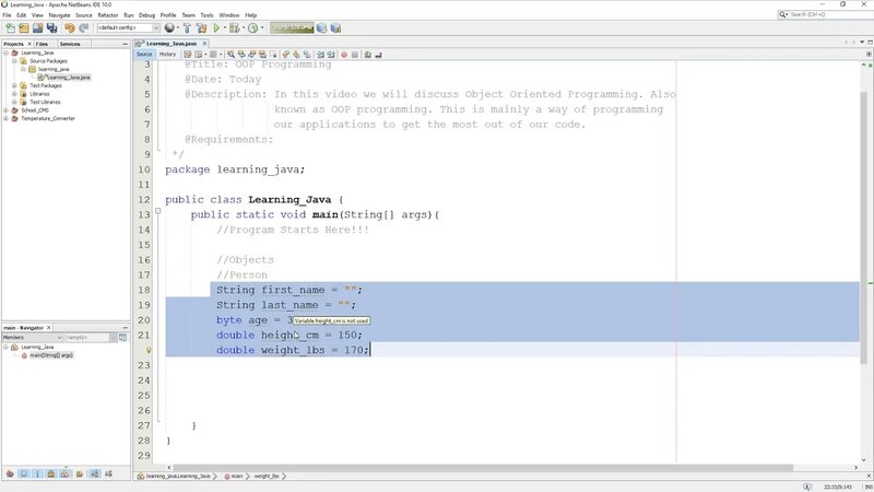 Learn JAVA: Intro to Object Oriented Programming (OOP) - Yandex Video ...