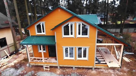 Каркасный дом по проекту А-004 во Всеволожске
