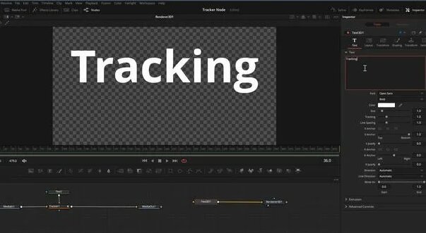 Motion Text Tracking with Fusion Tracker Node in DaVinci Resolve ...