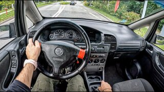 2003 Opel Zafira A [1.8 125hp] | POV Test Drive #917 Joe Black