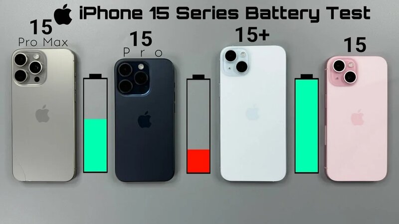 iPhone 15 Series iOS 18.4.1 Ultimate Battery Life Drain Test 2025 ...