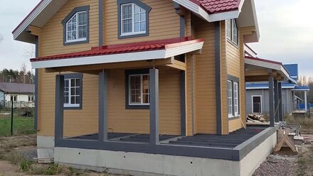 Со стройки - Дом из бруса в озерках