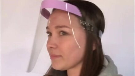 Защитный экран для лица. Face protecting shield.