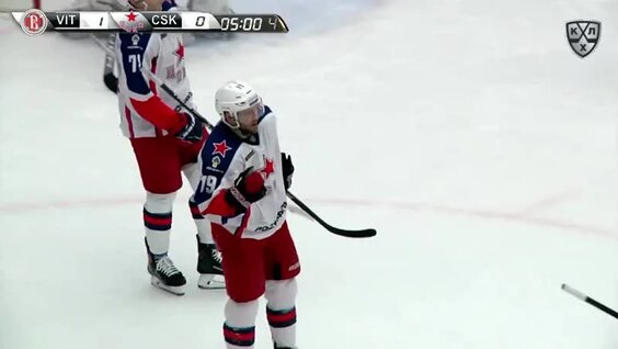 ЦСКА спасает игру с «Витязем» — Видео от КХЛ