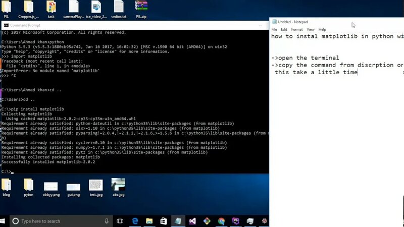 how to install matplotlib in python windows - Смотреть онлайн в поиске ...