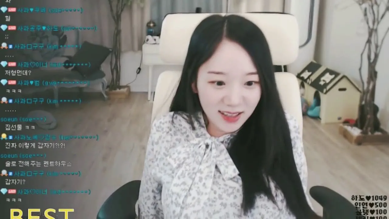 [101티비] (후방주의),,?! BJ사과 팝콘티비 10000개 리액션!! 섹시 (팝콘티비)