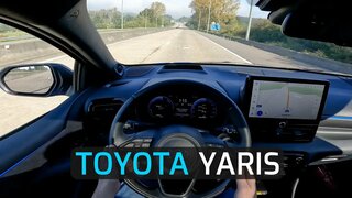 2024 toyota yaris 130 HP POV test drive