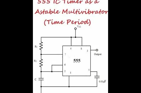 555 IC Timer as a Astable Multivibrator - Time Period - Yandex Video ...